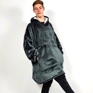 The Oodie - Grey Unisex Pullover Hoodie - One Size Fits ALL